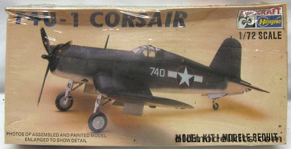 Hasegawa 1/72 Vought F4U-1 Corsair - Bird Cage Canopy US Navy - (F4U4), 1179 plastic model kit